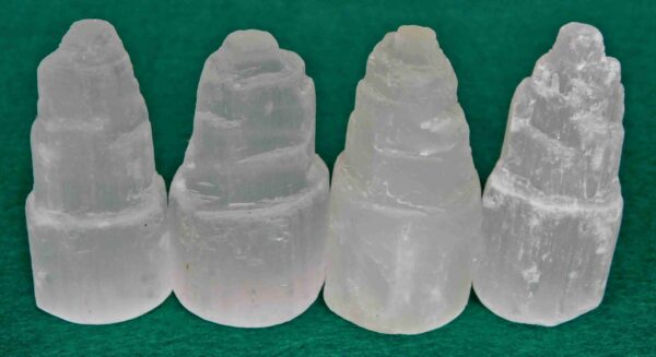 2" Selenite Tower, Powerful Cleansing, Recharging, Healing Crystal Tool, Includes Shipping