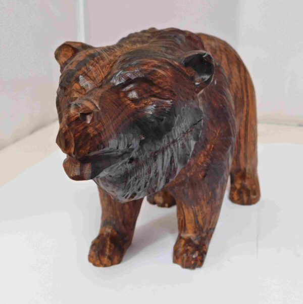 Desert Ironwood Large Carved Bear 12" long x 6.5" tall x 4.5" wide