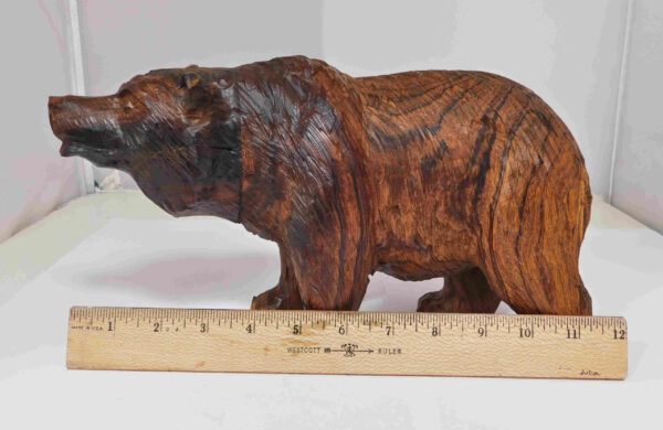 Desert Ironwood Large Carved Bear 12" long x 6.5" tall x 4.5" wide