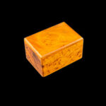 Moroccan Thuya Burl Squared Edge Jewelry Box 4.0” x 2.75” x 2.5”