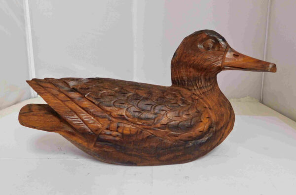 Desert Ironwood Carved Duck 11.25" long x 4"wide x  6"tall