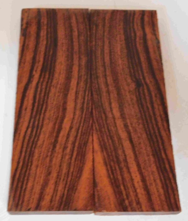 Desert Ironwood bookmatched pairs figured knife scales 5.2" x 1.7" x .35" (13.2 x 4.3 x 0.9 cm) #029