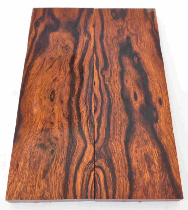 Desert Ironwood bookmatched pairs figured knife scales 6.0" x 2.0" x .35" (15.2 x 5.1 x 0.9 cm) #Y562