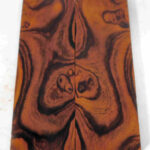 Desert Ironwood bookmatched pairs figured knife scales 6.0" x 2.0" x .35" (15.2 x 5.1 x 0.9 cm) #Y602